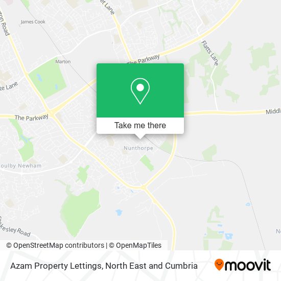 Azam Property Lettings map