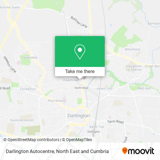 Darlington Autocentre map