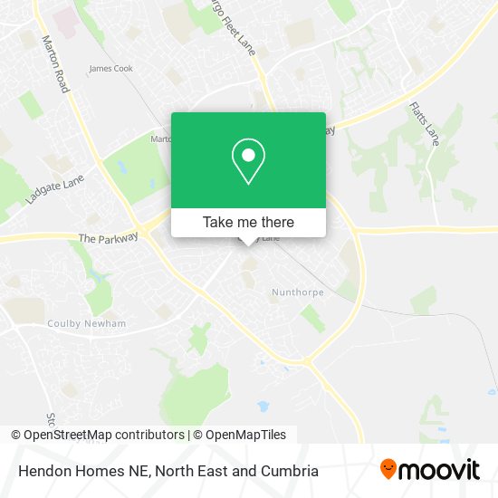 Hendon Homes NE map