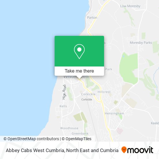 Abbey Cabs West Cumbria map