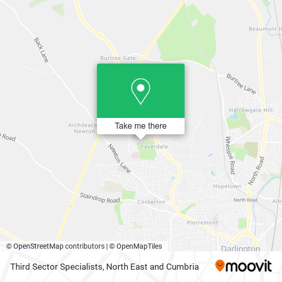 Third Sector Specialists map