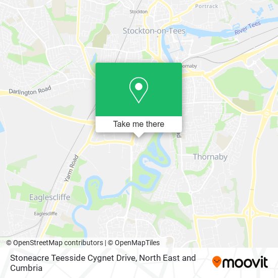 Stoneacre Teesside Cygnet Drive map
