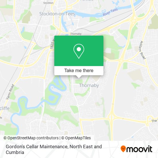 Gordon's Cellar Maintenance map