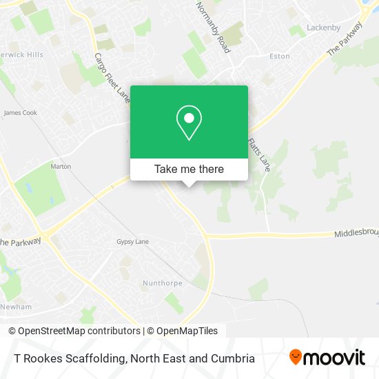 T Rookes Scaffolding map