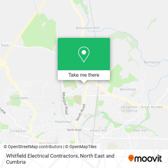 Whitfield Electrical Contractors map
