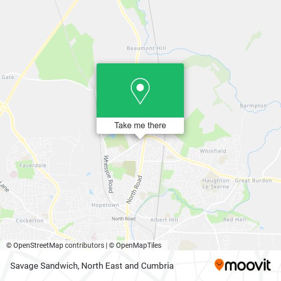 Savage Sandwich map