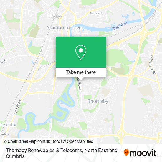 Thornaby Renewables & Telecoms map