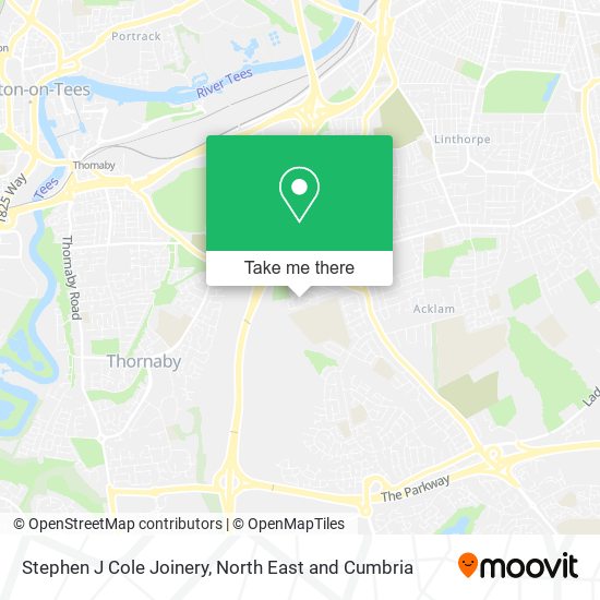Stephen J Cole Joinery map