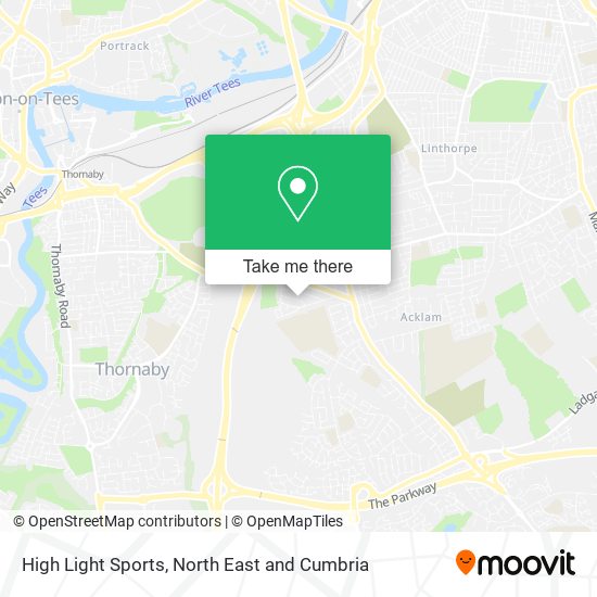 High Light Sports map