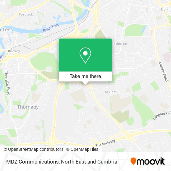 MDZ Communications map