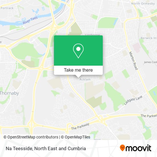 Na Teesside map