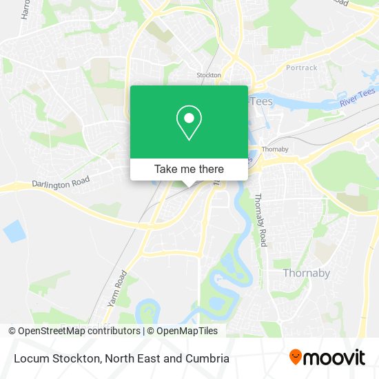 Locum Stockton map