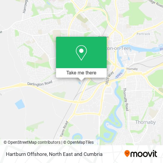Hartburn Offshore map