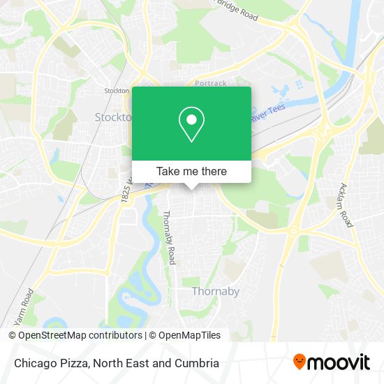 Chicago Pizza map