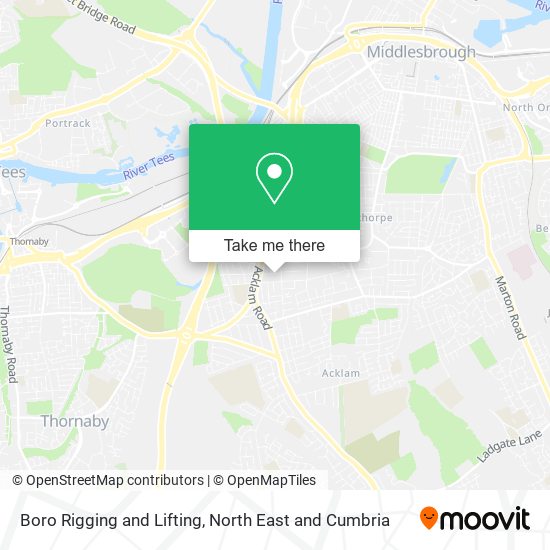 Boro Rigging and Lifting map