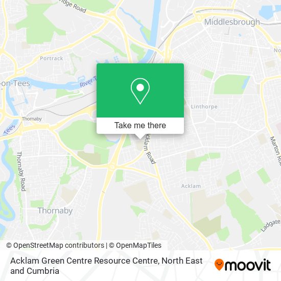 Acklam Green Centre Resource Centre map