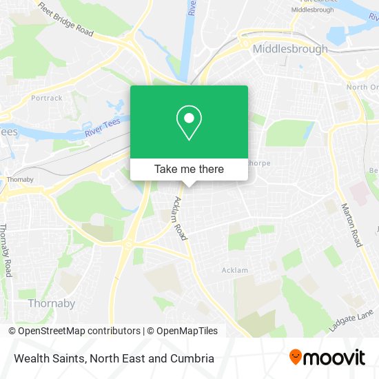 Wealth Saints map