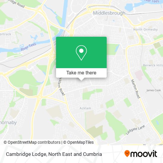 Cambridge Lodge map