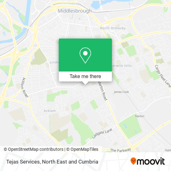 Tejas Services map