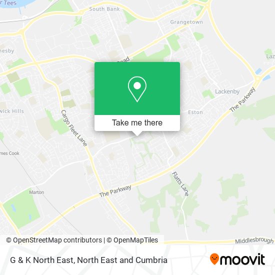 G & K North East map