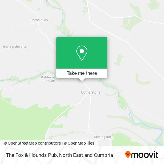 The Fox & Hounds Pub map