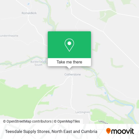 Teesdale Supply Stores map