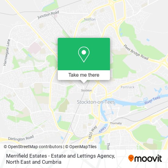 Merrifield Estates - Estate and Lettings Agency map