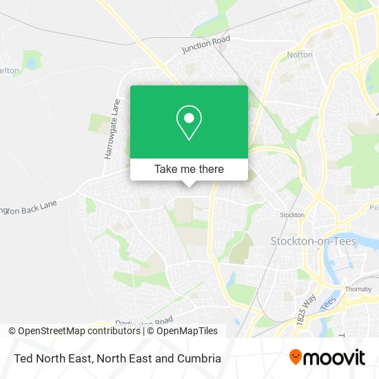 Ted North East map