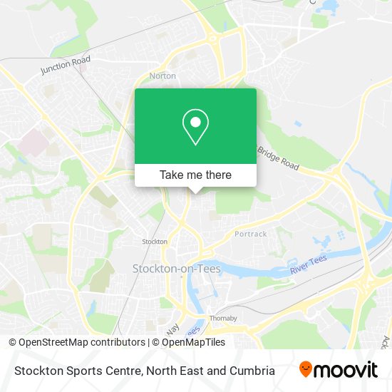 Stockton Sports Centre map