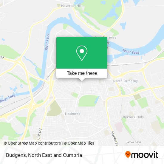 Budgens map