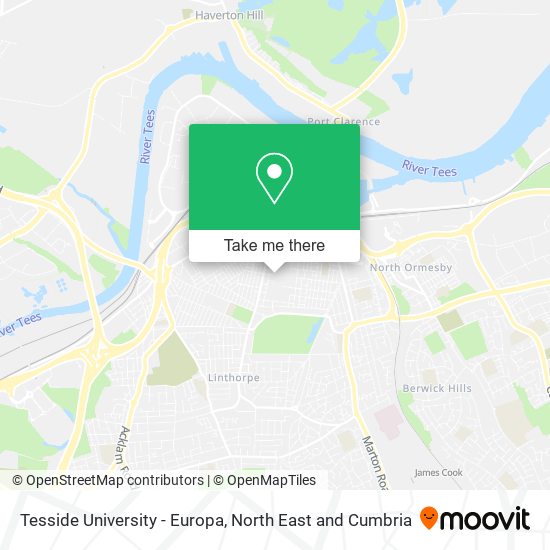 Tesside University - Europa map