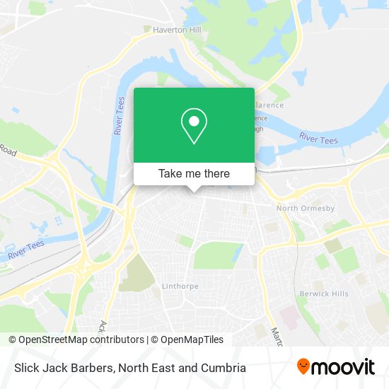 Slick Jack Barbers map