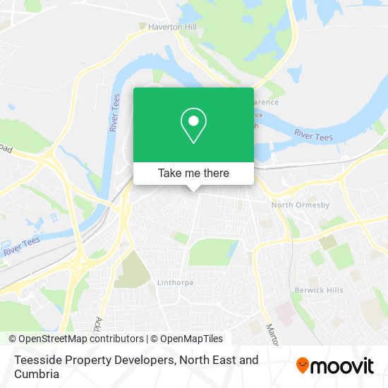 Teesside Property Developers map