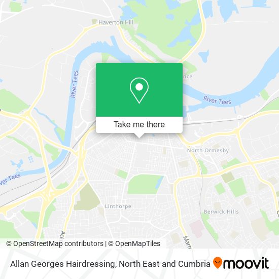Allan Georges Hairdressing map