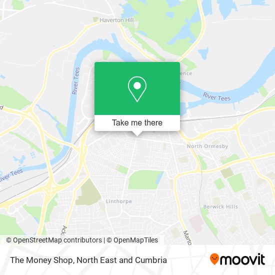 The Money Shop map