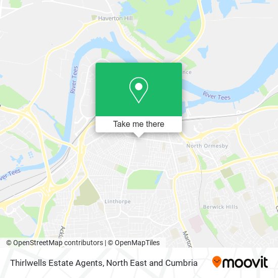 Thirlwells Estate Agents map