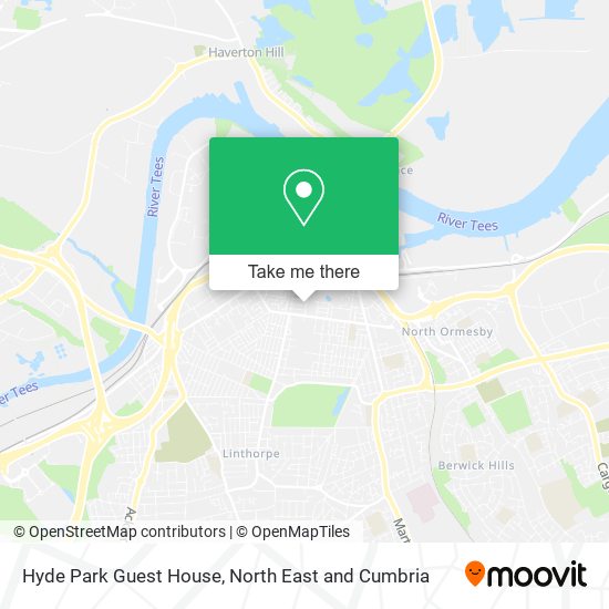 Hyde Park Guest House map