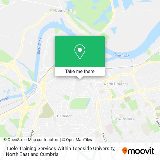 Tuole Training Services Within Teesside University map