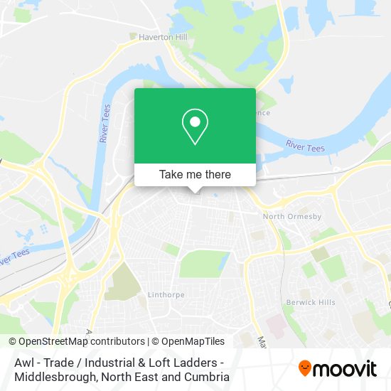 Awl - Trade / Industrial & Loft Ladders - Middlesbrough map
