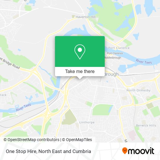 One Stop Hire map