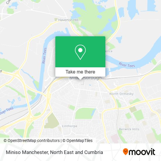 Miniso Manchester map