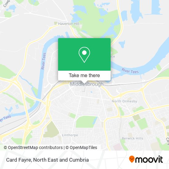 Card Fayre map