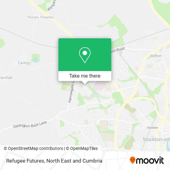 Refugee Futures map