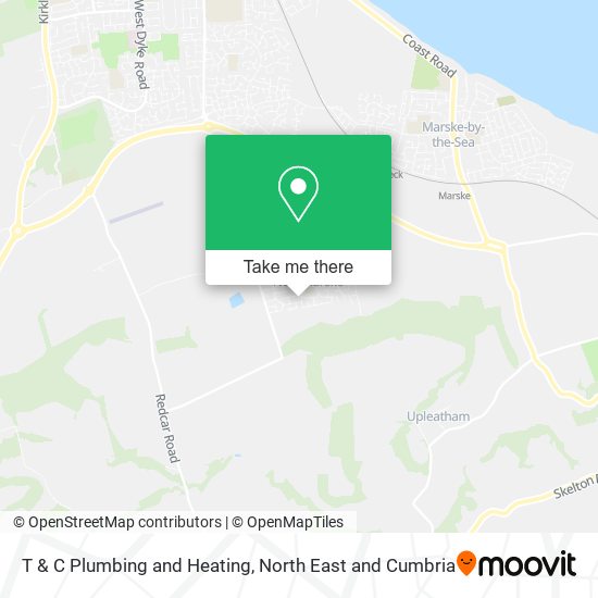 T & C Plumbing and Heating map