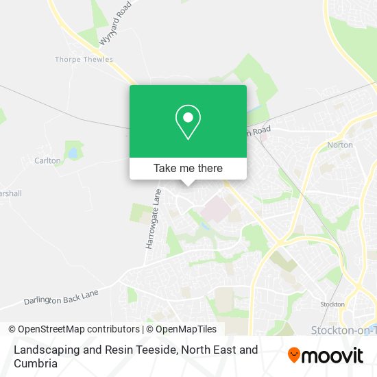 Landscaping and Resin Teeside map