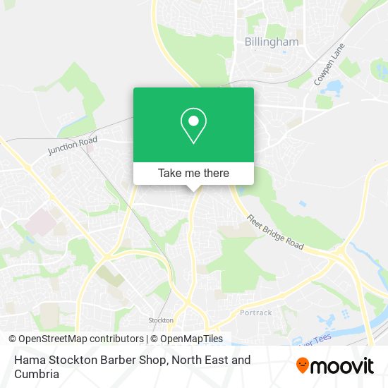 Hama Stockton Barber Shop map