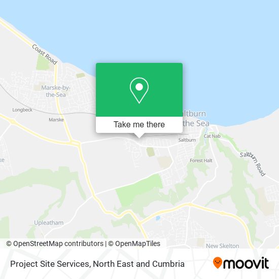 Project Site Services map