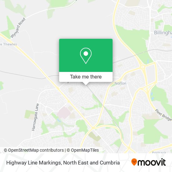Highway Line Markings map