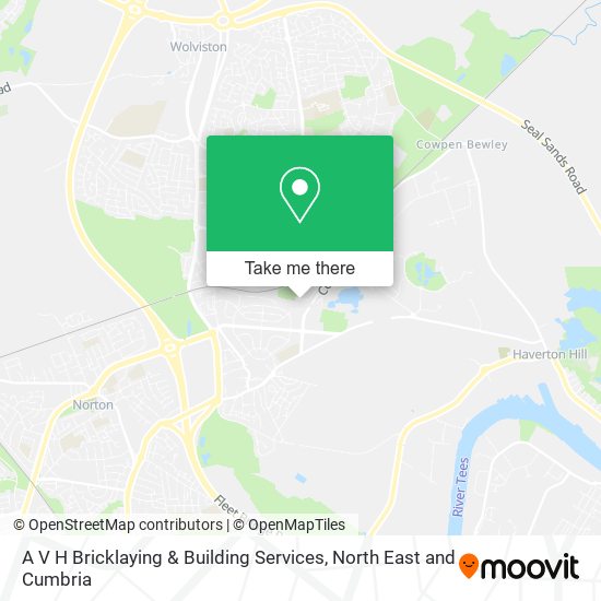 A V H Bricklaying & Building Services map