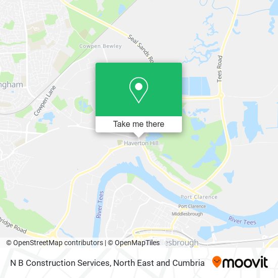 N B Construction Services map